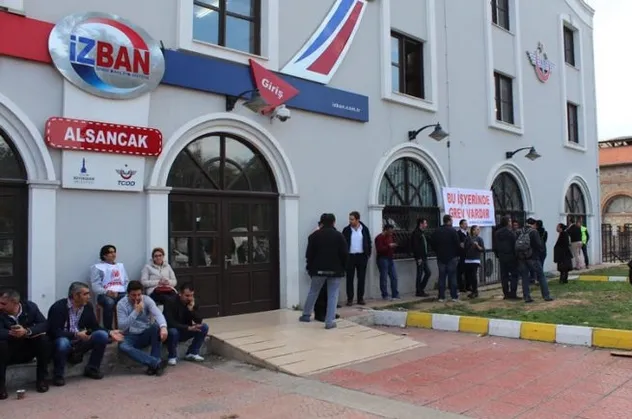 İZBAN'da grev başladı