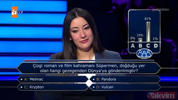 Kim Milyoner Olmak İster'de Kenan İmirzalıoğlu sordu: Mesleği 'Kaşmerlik' olan biri nerede çalışır? - 30