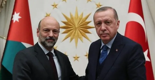 Son dakika: Başkan Erdoğan Ürdün Başbakanı ve Savunma Bakanı Ömer er-Rezzaz’ı kabul etti