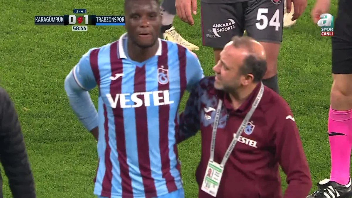 Trabzonspor'da sakatlık şoku! Oyuna devam edemedi