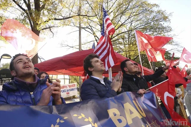 Başkan Erdoğan'a Washington'da coşkulu karşılama