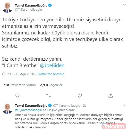 Başkan Erdoğan'ı ve Türkiye'yi küstahça hedef alan ABD'li Joe Biden'a tepki yağdı! - 11
