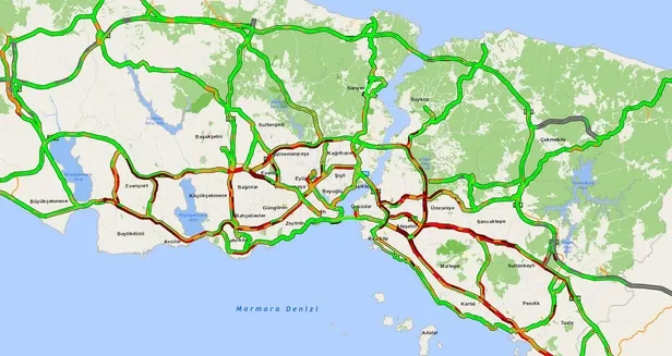 SON DAKİKA: İstanbul'da sağanak yağış sonrası trafik yoğunluğu-2