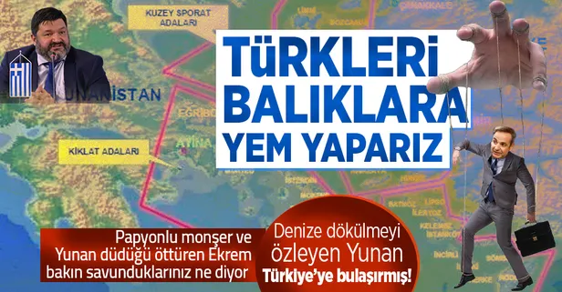 Yunan siyasetçi Failos Kranidiotis'ten hadsiz sözler: Türkleri balıklara yem yapacağız