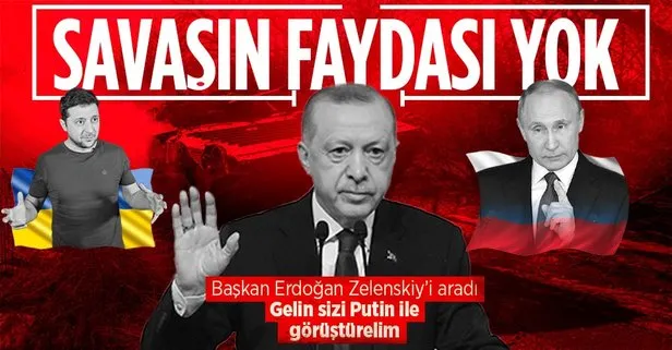 Son dakika: Başkan Erdoğan Ukrayna Devlet Başkanı Zelenskiy ile görüştü! Amacımız kalıcı ateşkes...