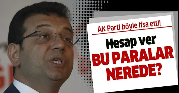 AK Parti CHP’nin israf düzenini gözler önüne serdi! Hesap ver bu paralar nerede?
