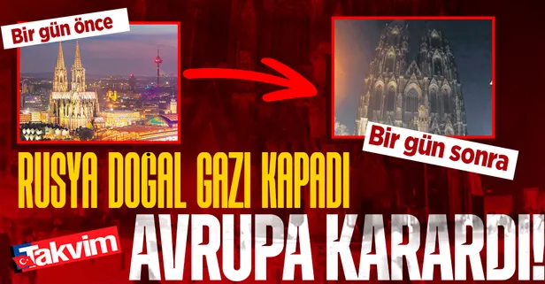 Rusya doğalgazı kapadı Almanya karardı