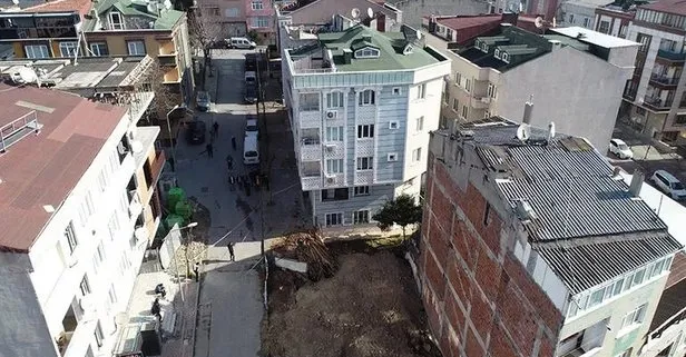 Bayrampaşa’da toprak kayması! 4 katlı bina tahliye edildi