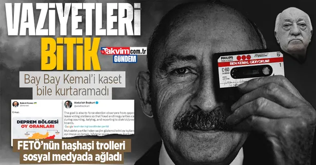 Kemal Kılıçdaroğlu'na bel bağlayan FETÖ'nün haşhaşi trolleri sosyal medyada ağladı