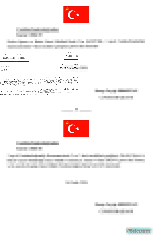 Atama ve görevden alma kararları Resmi Gazete'de: Tan Sağtürk'ün yeni görevi belli oldu - 2