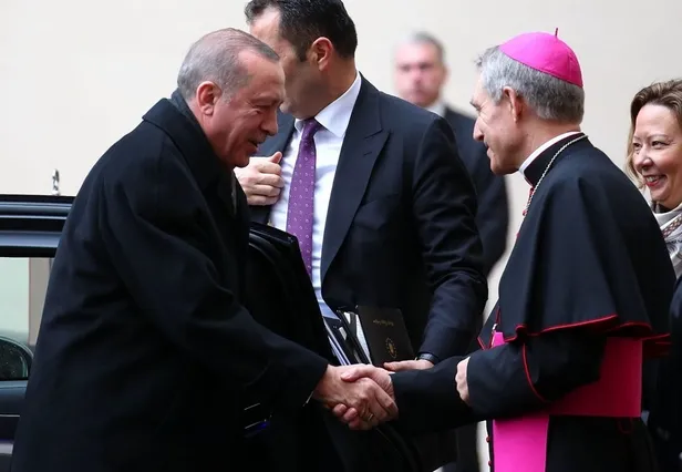 Cumhurbaşkanı Erdoğan Vatikan'da-11