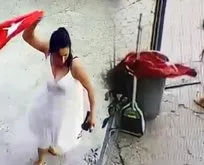 Türk bayrağını çöpe atan kadın tutuklandı!