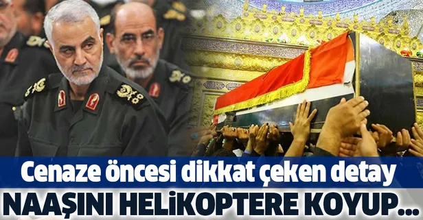 Kasım Süleymani'nin cenazesinde definden önce dikkat çeken detay
