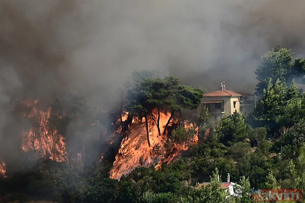 Yunanistan alevlere teslim oldu! O güne kadar kırmızı alarm! | Türkiye'den Yunanistan'a yardım eli - 23