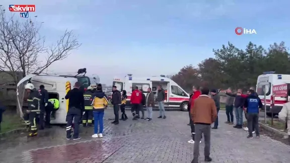 Tekirdağ'da TIR karşı şeride geçti: 5 yaralı!