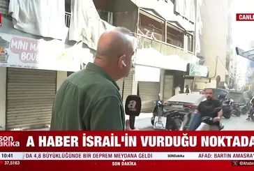 A Haber İsrail'in hedef aldığı Beyrut'ta!