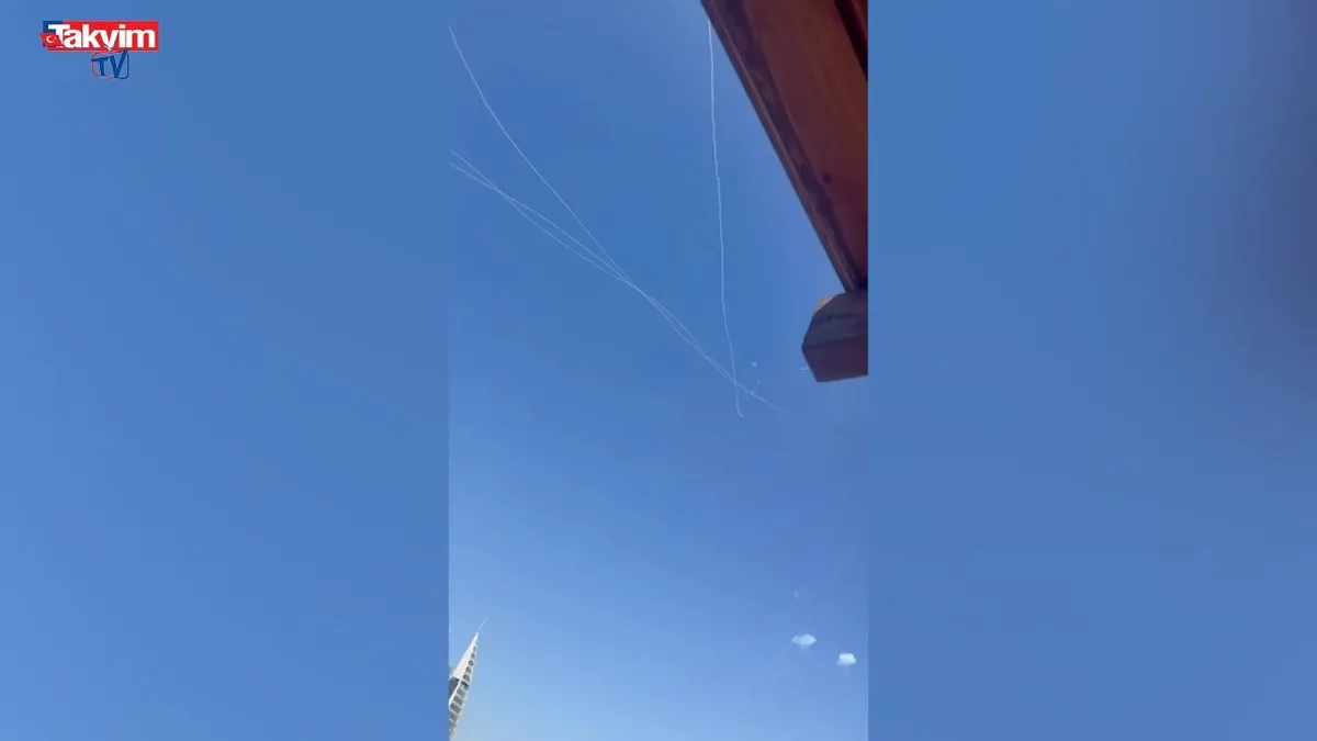 İşte İran'ın Hayfa'ya attığı füzeler