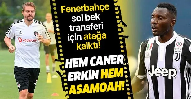 Fenerbahçe sol bek transferi için atağa kalktı! Hedefte hem Caner Erkin hem de Asamoah var..