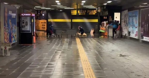 Mecidiyeköy'de metro ve metrobüs alt geçidini su bastı