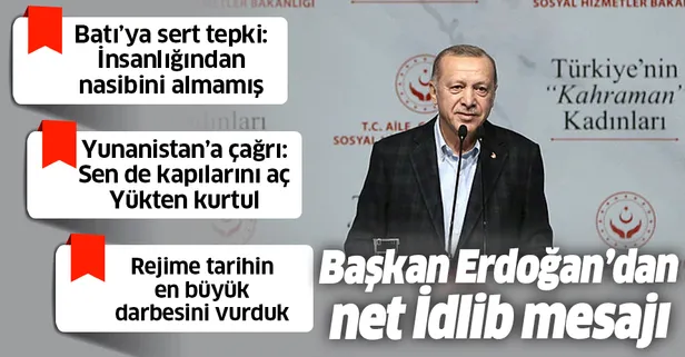 Başkan Erdoğan'dan Türkiye'nin Kahraman Kadınları programında önemli açıklamalar