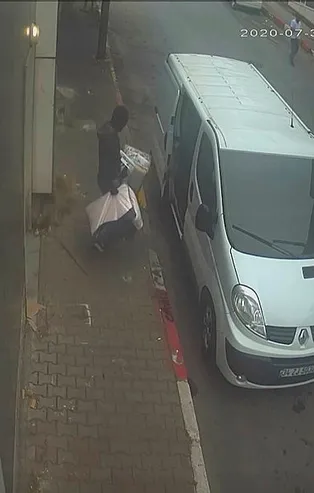 6 dakikada 50 bin liralık vurgun! Arife günü şok hırsızlık