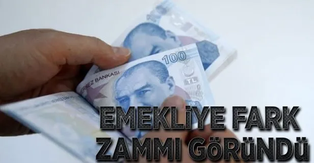 Emekliye fark zammı göründü