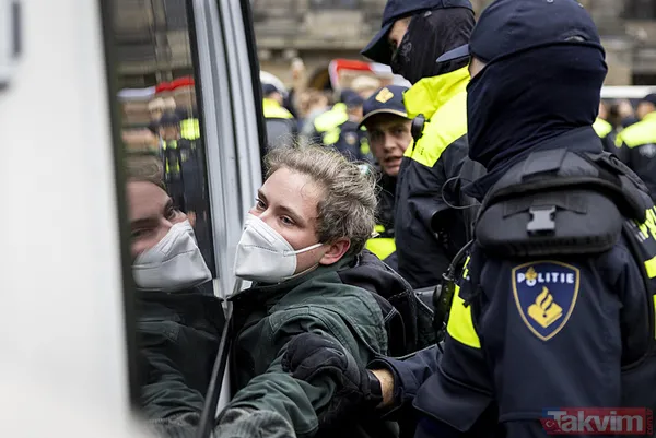 Amsterdam'da Filistin destekçilerine siyonist müdahale! Amsterdam Belediye Meclis üyesi de gözaltına alındı - 5