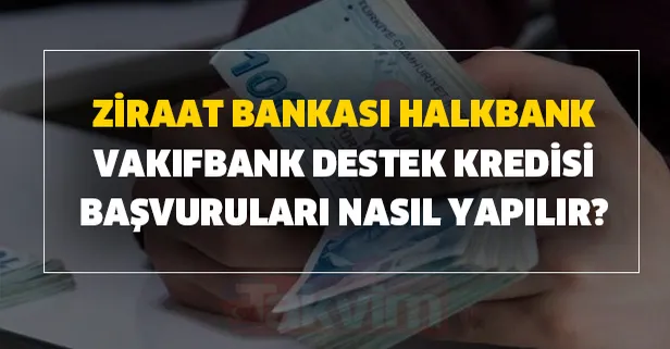 Konut, tatil, taşıt kredisi faiz oranları ne kadar? Ziraat Bankası, Halkbank, Vakıfbank destek kredisi başvuruları nasıl yapılır?