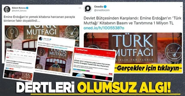 Bakanlıktan “Asırlık Tariflerle Türk Mutfağı” kitabı üzerinden Emine Erdoğan’ı hedef alan CHP medyasına tepki!