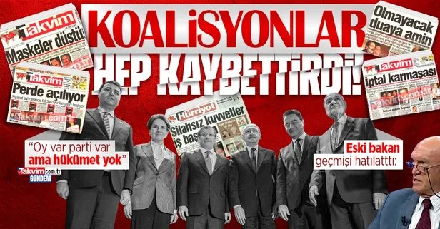 Eski bakan Bülent Akarcalı’dan 6’lı koalisyona tepki: Koalisyonlar hep kaybetti! |100 gün hükümet kurulmasını bekleyen millet!