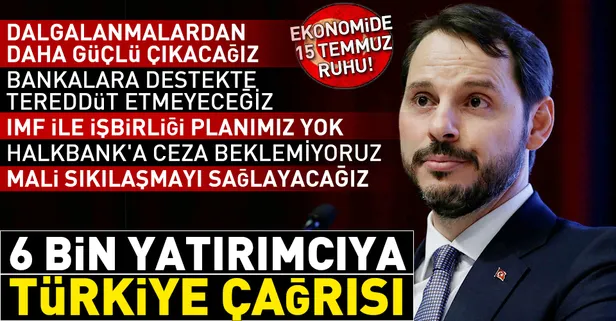Son dakika: Berat Albayrak ve yabancı yatırımcılar arasında kritik zirve