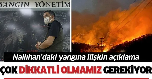 Tarım ve Orman Bakanı Bekir Pakdemirli’den Ankara Nallıhan’daki orman yangınına ilişkin açıklama