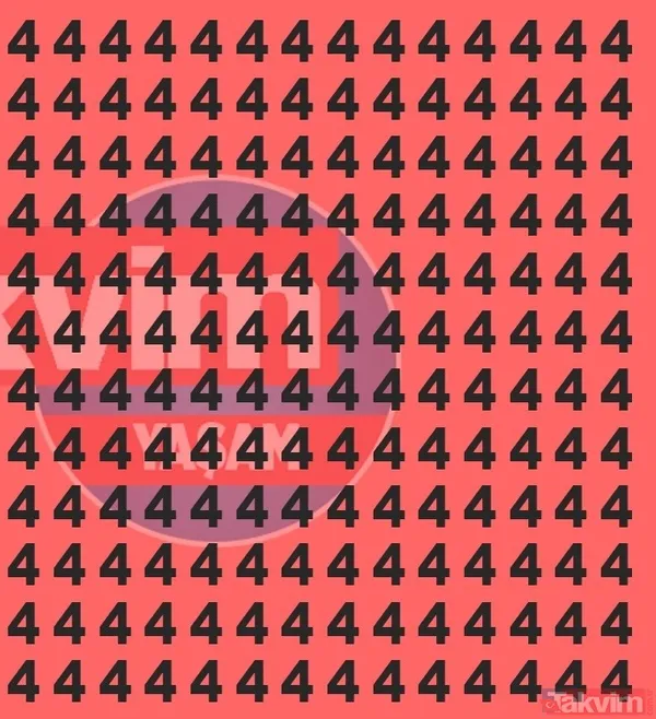 4 rakamıyla dolu fotoğrafta 2'yi bulabilir misin? Ve süre başladı! Bu pazar bulmacasını insanların yalnızca %8'i 10 saniye altında çözebilir! - 3