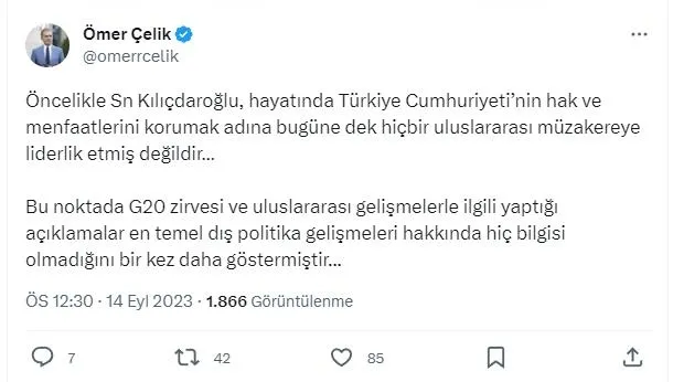 chpnin-g20-provokasyonuna-ak-partiden-cok-sert-tepki-baskan-erdoganin-kuresel-cizgisi-kilicdaroglunun-anlamaya-1694684541379.jpeg CHP'nin G20 provokasyonuna AK Parti'den çok sert tepki: Başkan Erdoğan'ın küresel çizgisi Kılıçdaroğlu'nun anlamayacağı boyutta-2
