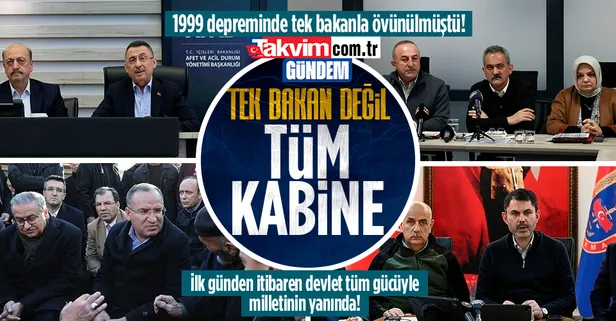 Son dakika: Tüm Kabine deprem bölgesinde! 17 Ağustos 1999 depreminde tek bakanın bölgede olmasıyla övünülmüştü