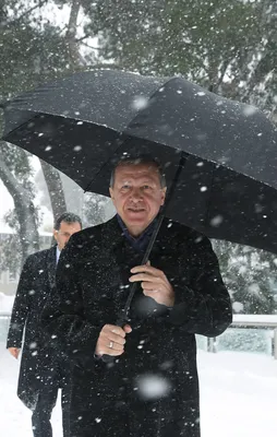 Ankara'ya dönüş öncesi kar altında yürüyüş