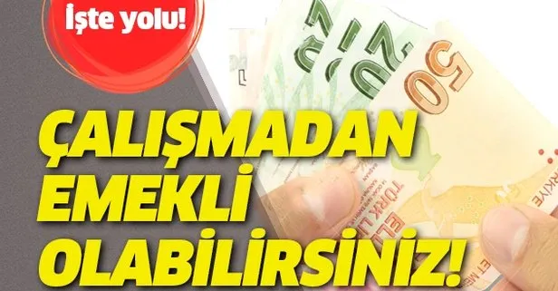 sgk ve bagkur primi odemeden emekli