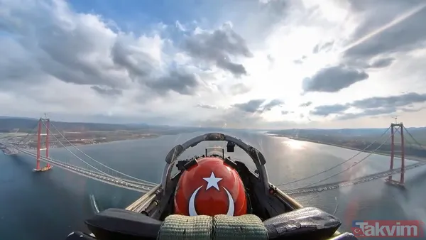 Tüyler diken diken! Türk Yıldızları'ndan 1915 Çanakkale Köprüsü açılışında nefes kesen gösteri - 6