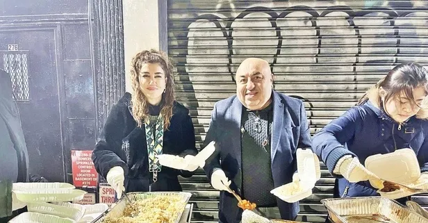 Nadide Sultan, ABD’de evsizlere ve göçmenlere yardım eli uzattı!