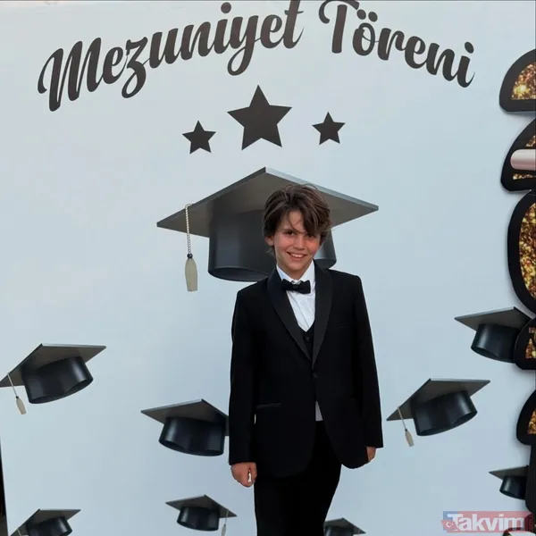 Esra Erol’un minik oğlu ilkokuldan mezun oldu! Mezuniyet karesi ortalığı salladı: Böyle de yakışıklı olunmaz ki! - 9