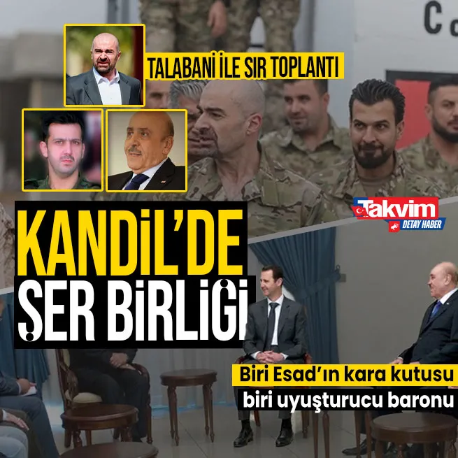 Kandil’de şer birliği! Beşar Esad’ın kardeşi Mahir Esad ve kara kutusu Ali Memlük Bafel Talabani’nin misafiri