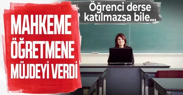 Trabzon İdare Mahkemesi, öğrenci derse katılmazsa bile öğretmene ek ders ücreti verileceğine hükmetti