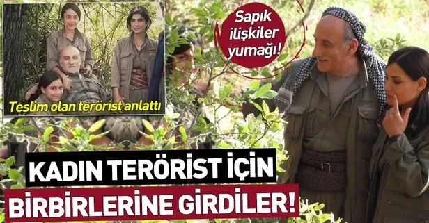 Sapık ilişkiler yumağı! PKK’nın elebaşları kadın terörist için birbirine girdi