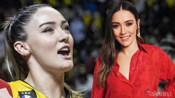 Zehra Güneş'in derin göğüs dekoltesi bir yana sevgilisi bir yana! Biri hep oturuyor! Tuğba Şenoğlu'nun nişanında... - 1