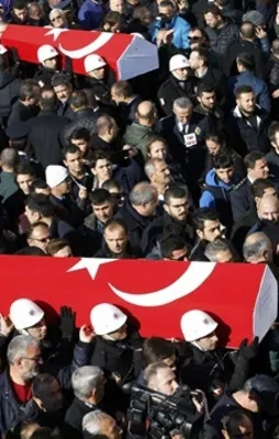 Şehitlerimizi uğurladık