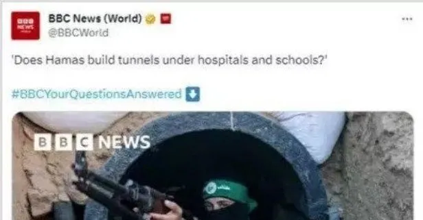Soykırımcı İsrail’in hastane saldırısına İngiliz kılıfı! BBC’nin skandal haberi ortaya çıktı: Hastane ve okulların altında Hamas tünelleri var