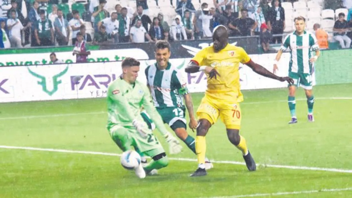Konyaspor ile Kayserispor 0-0 berabere kaldı