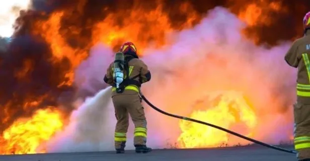 Son dakika: İstanbul Havalimanı’nda nefes kesen yangın tatbikatı gerçeğini aratmadı
