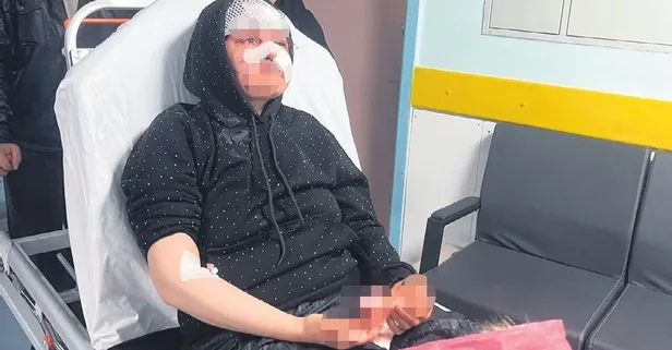 Eşini ikna edemeyince kaldırım taşıyla öldüresiye darp etti! Cani eş tutuklandı