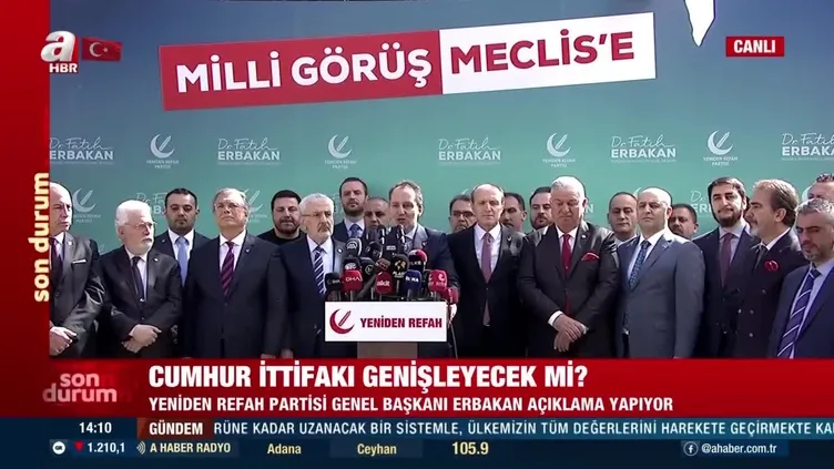 Yeniden Refah ittifak kararını açıkladı!
